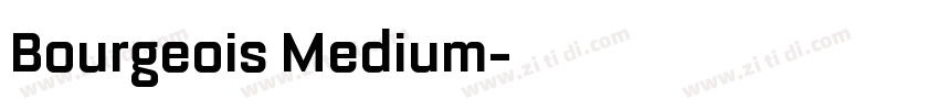 Bourgeois Medium字体转换